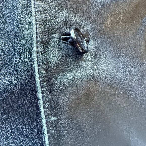 R&R Casuals Leather Blazer Men’s Size XL Black Genuine Leather 3-Button Jacket - Picture 13 of 15